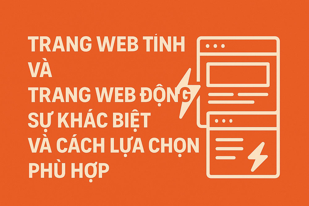 Trang web tĩnh và trang web động